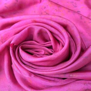 Fuchsia Chanderi Silk Saree - Image 3