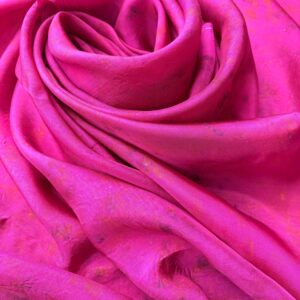 Fuchsia Chanderi Silk Saree - Image 2