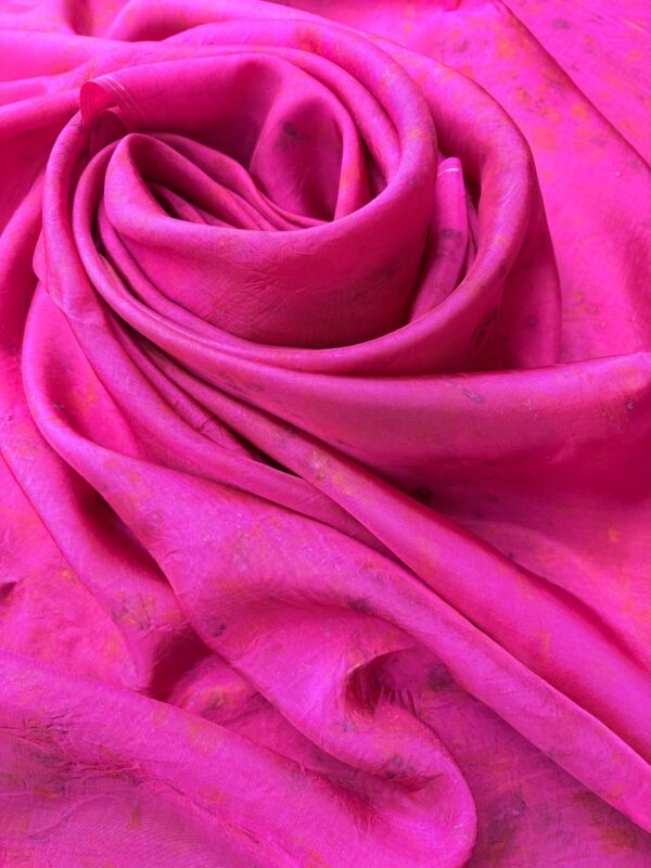Fuchsia Chanderi Silk Saree