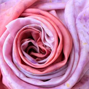 Lilac & Orange Silk Saree - Image 1