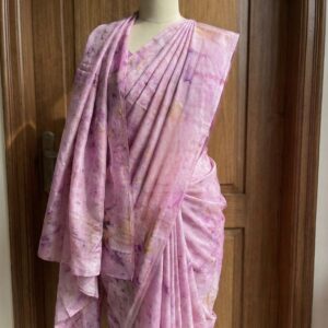 Lilac Silk Saree - Image 1