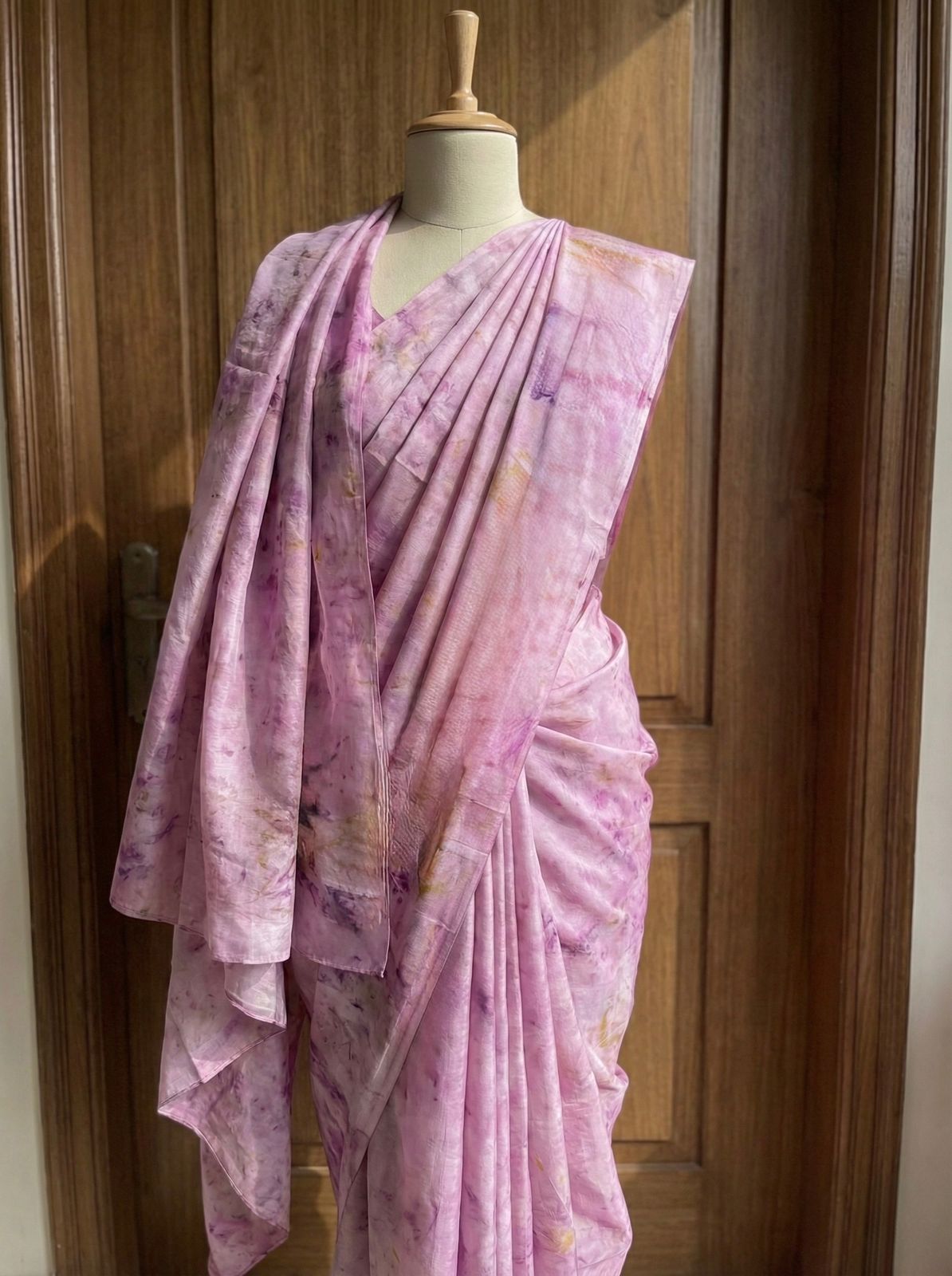 Lilac Silk Saree - Image 1